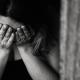 Canva grayscale photography of crying woman